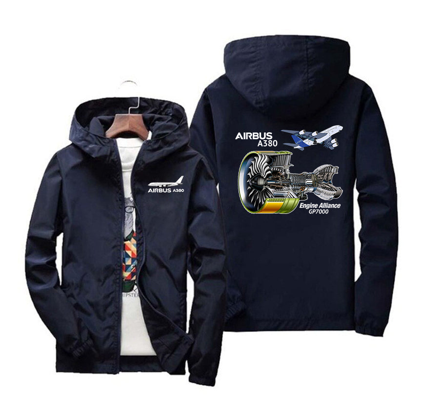 Airbus A380 & GP7000 Engine Designed Windbreaker Jackets
