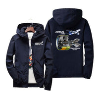 Thumbnail for Airbus A380 & GP7000 Engine Designed Windbreaker Jackets