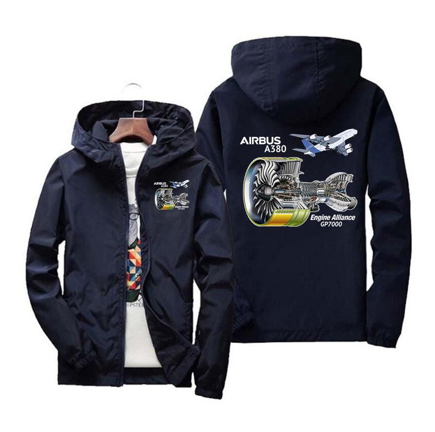 Airbus A380 & GP7000 Engine Designed Windbreaker Jackets