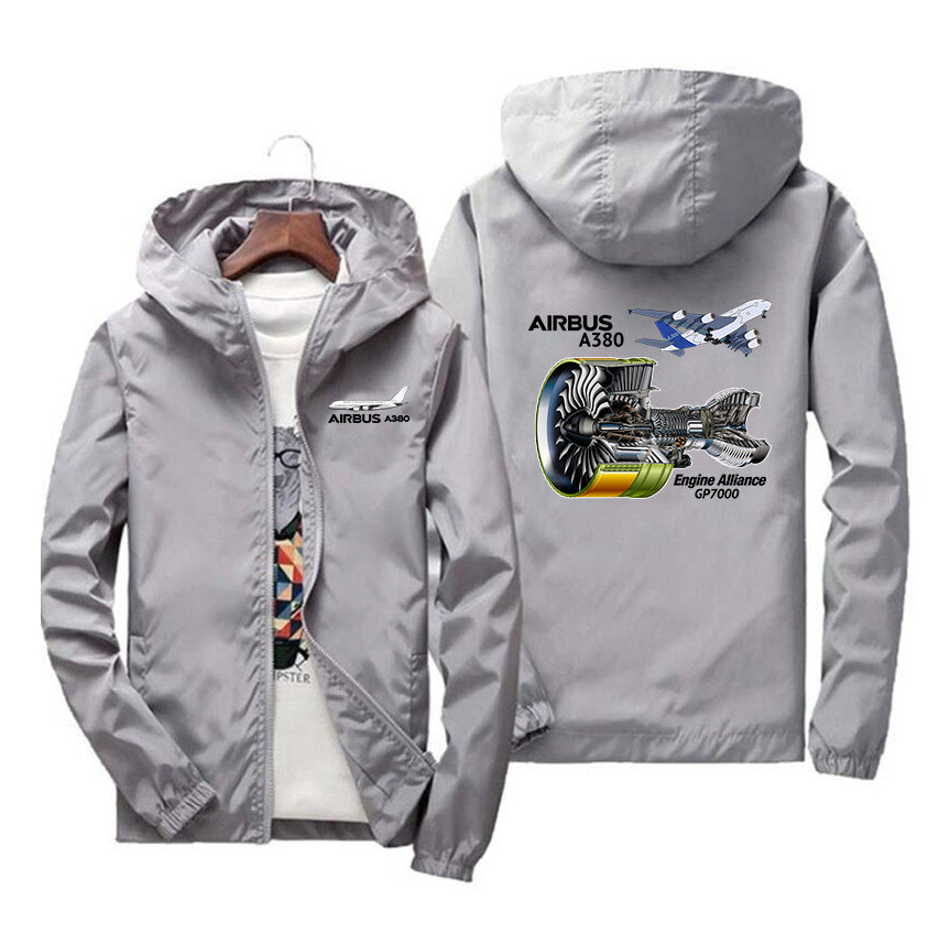 Airbus A380 & GP7000 Engine Designed Windbreaker Jackets
