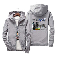 Thumbnail for Airbus A380 & GP7000 Engine Designed Windbreaker Jackets