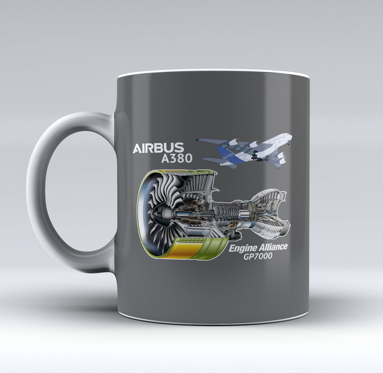 Airbus A380 & GP7000 Engine Designed Mugs