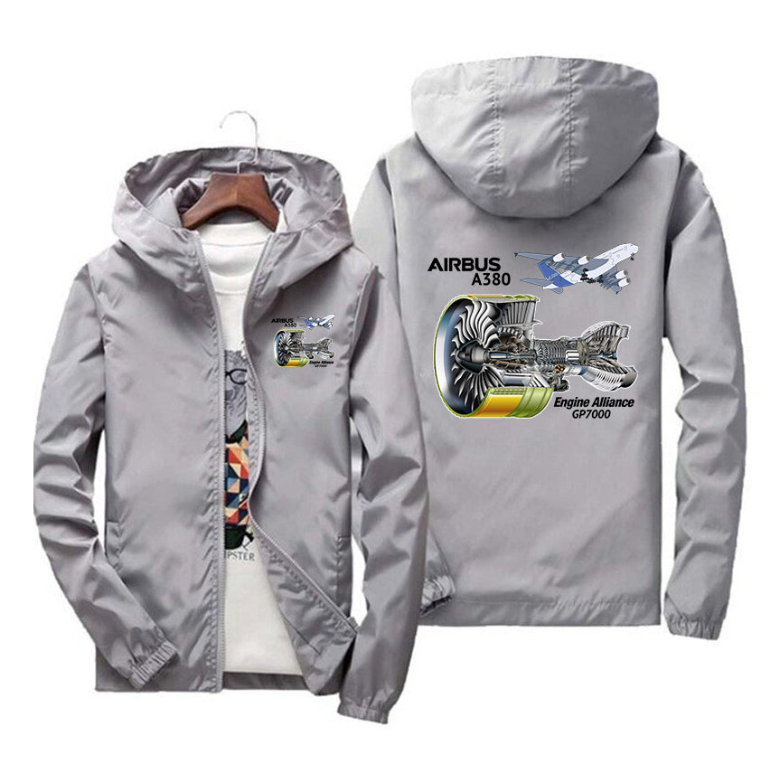 Airbus A380 & GP7000 Engine Designed Windbreaker Jackets