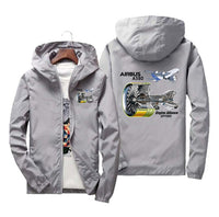 Thumbnail for Airbus A380 & GP7000 Engine Designed Windbreaker Jackets