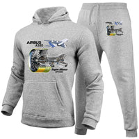 Thumbnail for Airbus A380 & GP7000 Engine Designed Hoodies & Sweatpants Set