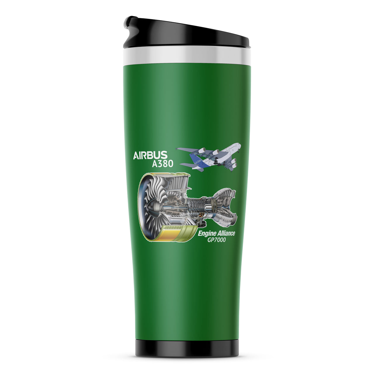 Airbus A380 & GP7000 Engine Designed Stainless Steel Travel Mugs
