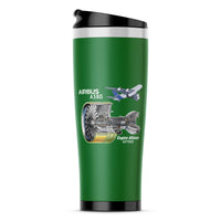 Thumbnail for Airbus A380 & GP7000 Engine Designed Stainless Steel Travel Mugs