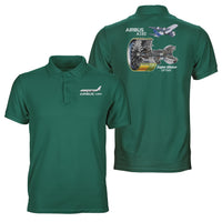 Thumbnail for Airbus A380 & GP7000 Engine Designed Double Side Polo T-Shirts