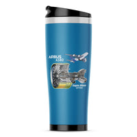 Thumbnail for Airbus A380 & GP7000 Engine Designed Stainless Steel Travel Mugs