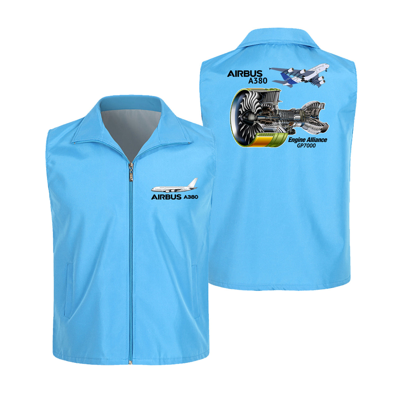 Airbus A380 & GP7000 Engine Designed Thin Style Vests