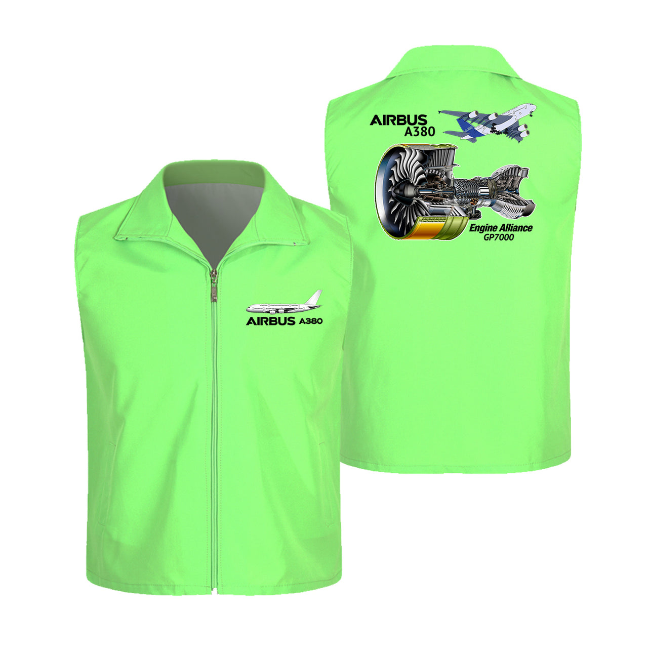 Airbus A380 & GP7000 Engine Designed Thin Style Vests