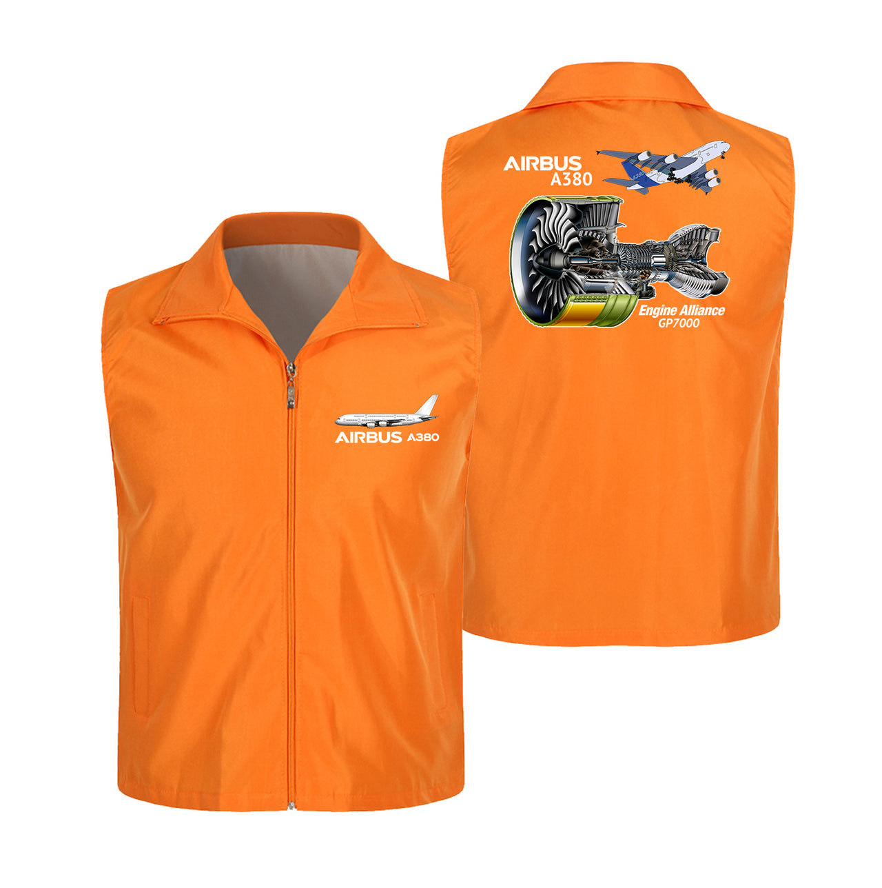 Airbus A380 & GP7000 Engine Designed Thin Style Vests