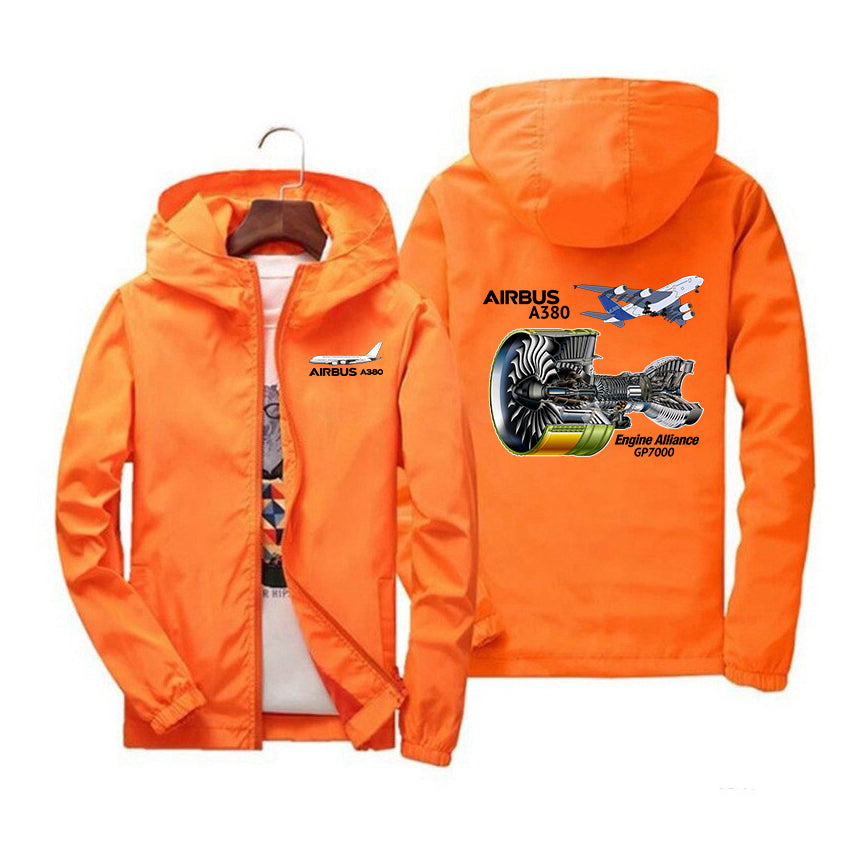 Airbus A380 & GP7000 Engine Designed Windbreaker Jackets