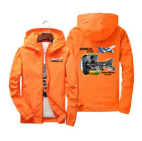 Thumbnail for Airbus A380 & GP7000 Engine Designed Windbreaker Jackets