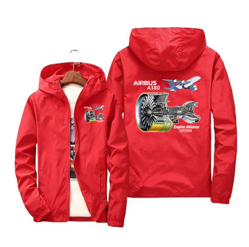 Airbus A380 & GP7000 Engine Designed Windbreaker Jackets