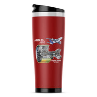 Thumbnail for Airbus A380 & GP7000 Engine Designed Stainless Steel Travel Mugs