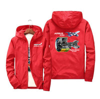 Thumbnail for Airbus A380 & GP7000 Engine Designed Windbreaker Jackets