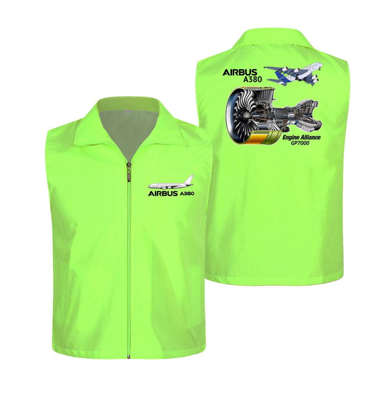 Airbus A380 & GP7000 Engine Designed Thin Style Vests