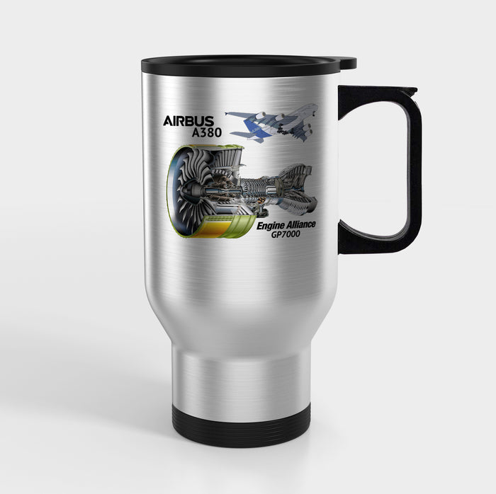 Airbus A380 & GP7000 Engine Designed Travel Mugs (With Holder)