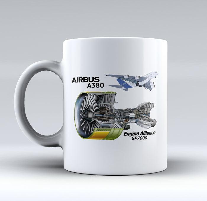 Airbus A380 & GP7000 Engine Designed Mugs