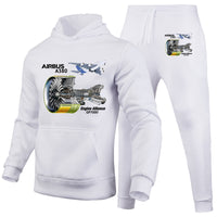 Thumbnail for Airbus A380 & GP7000 Engine Designed Hoodies & Sweatpants Set