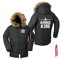 Thumbnail for Airbus A380 & Plane Designed Parka Bomber Jackets