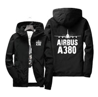 Thumbnail for Airbus A380 & Plane Designed Windbreaker Jackets
