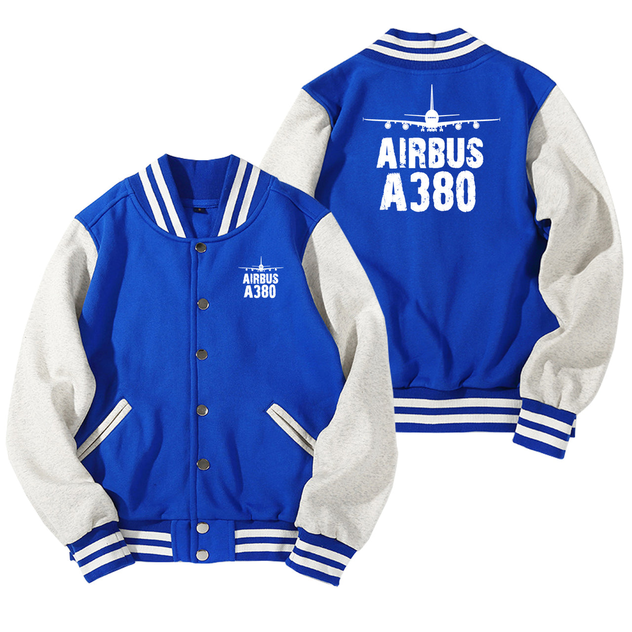 Airbus A380 & Plane Designed Baseball Style Jackets