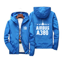 Thumbnail for Airbus A380 & Plane Designed Windbreaker Jackets