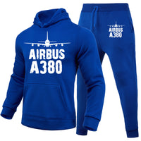 Thumbnail for Airbus A380 & Plane Designed Hoodies & Sweatpants Set