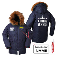 Thumbnail for Airbus A380 & Plane Designed Parka Bomber Jackets