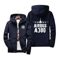 Thumbnail for Airbus A380 & Plane Designed Windbreaker Jackets