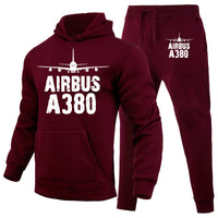 Thumbnail for Airbus A380 & Plane Designed Hoodies & Sweatpants Set