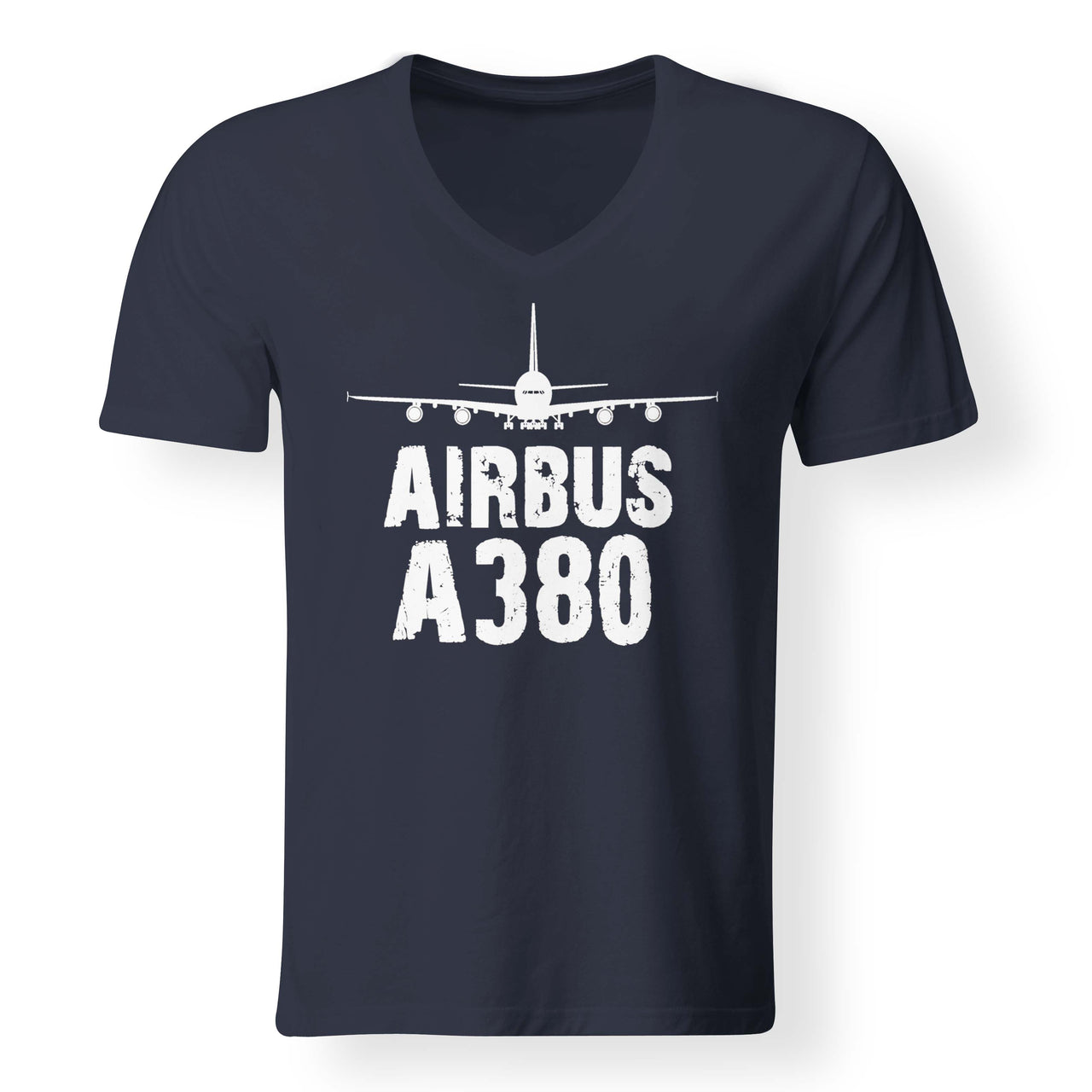 Airbus A380 & Plane Designed V-Neck T-Shirts