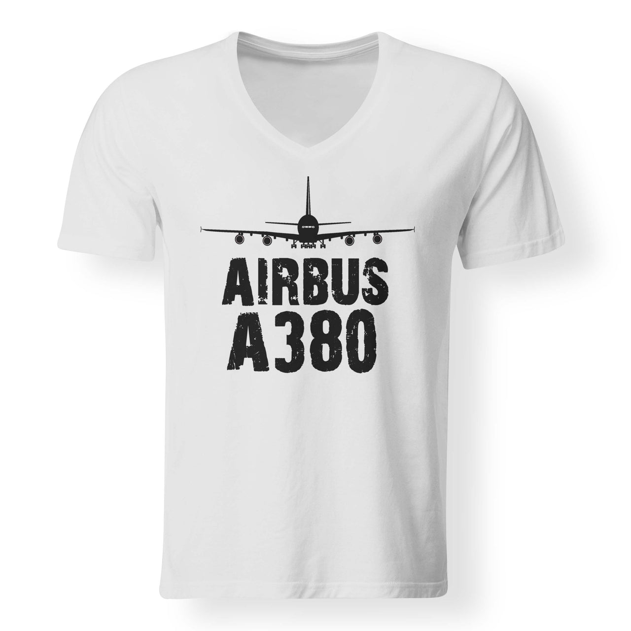 Airbus A380 & Plane Designed V-Neck T-Shirts