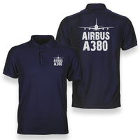 Thumbnail for Airbus A380 & Plane Designed Double Side Polo T-Shirts