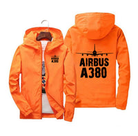 Thumbnail for Airbus A380 & Plane Designed Windbreaker Jackets