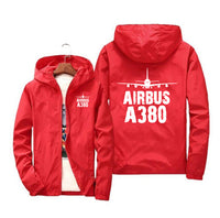 Thumbnail for Airbus A380 & Plane Designed Windbreaker Jackets