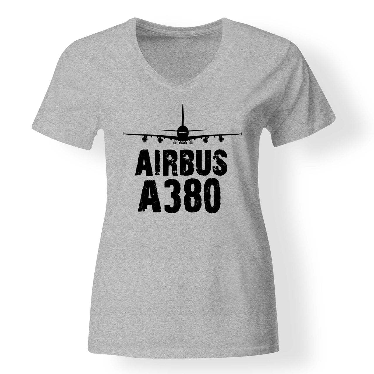 Airbus A380 & Plane Designed V-Neck T-Shirts