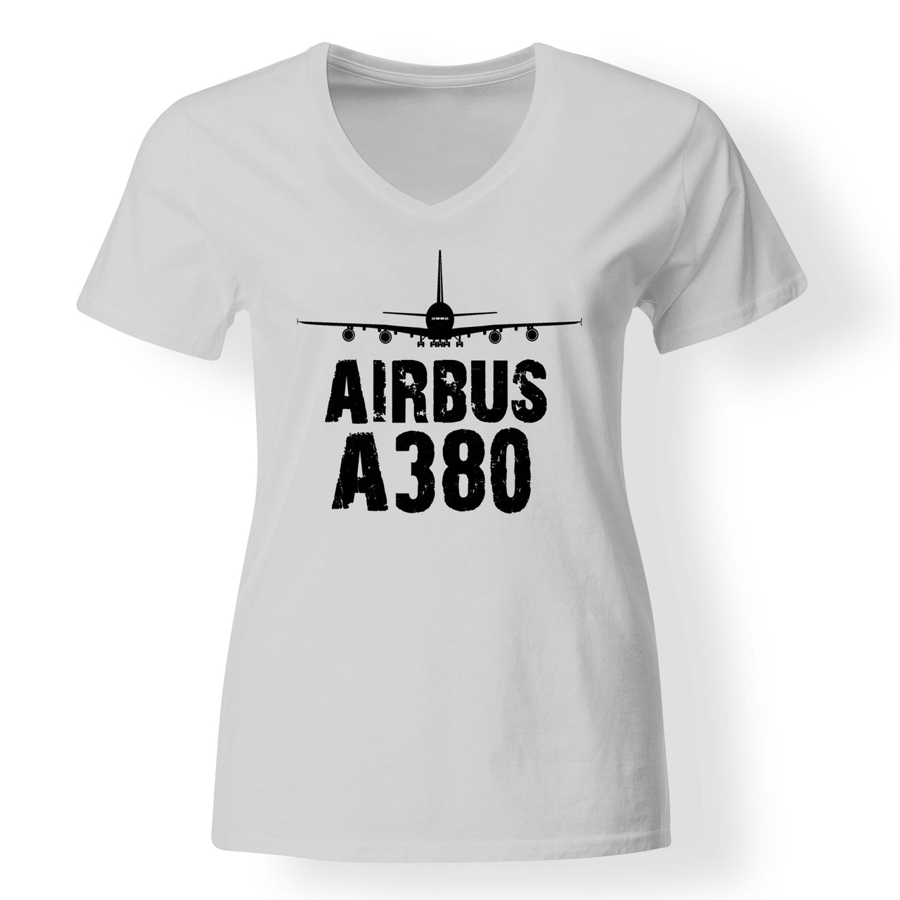 Airbus A380 & Plane Designed V-Neck T-Shirts