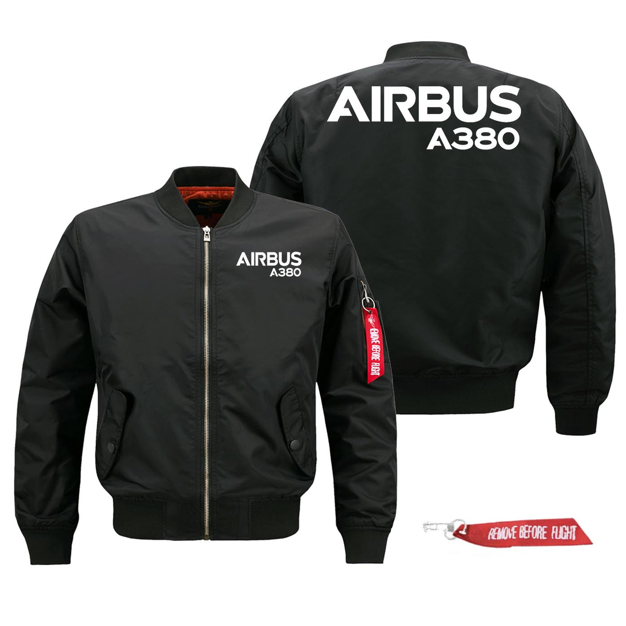Airbus A380 Text Designed Pilot Jackets (Customizable)
