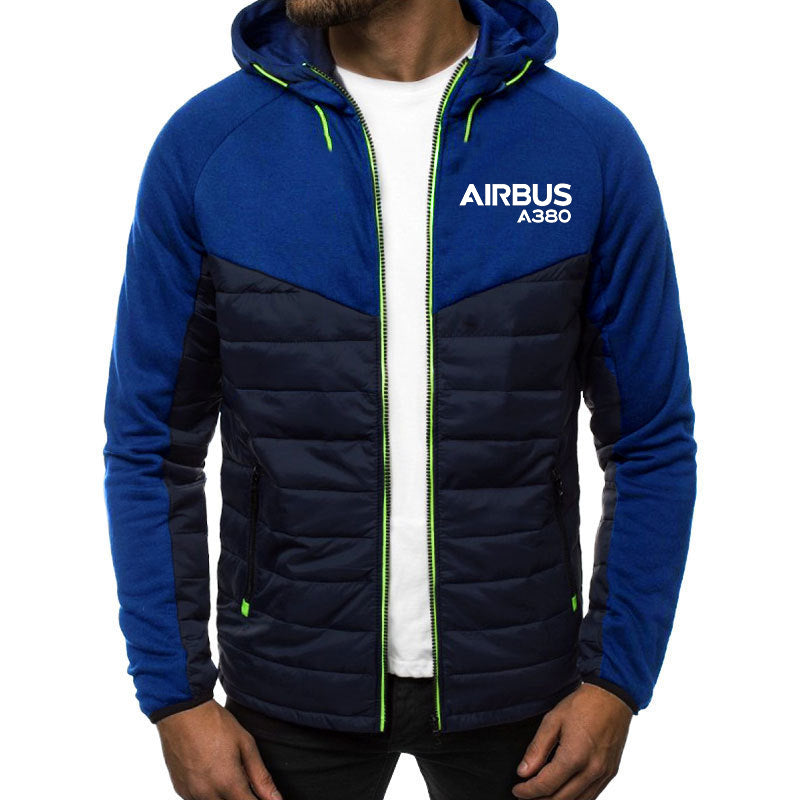 Airbus A380 & Text Designed Sportive Jackets