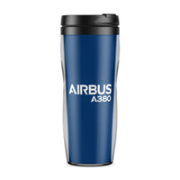 Thumbnail for Airbus A380 & Text Designed Travel Mugs