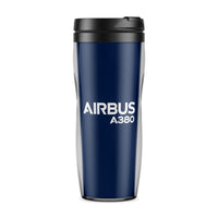 Thumbnail for Airbus A380 & Text Designed Travel Mugs