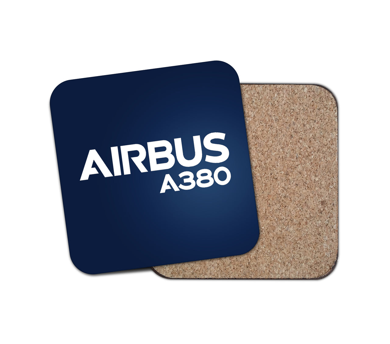 Airbus A380 & Text Designed Coasters