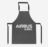 Thumbnail for Airbus A380 & Text Designed Kitchen Aprons