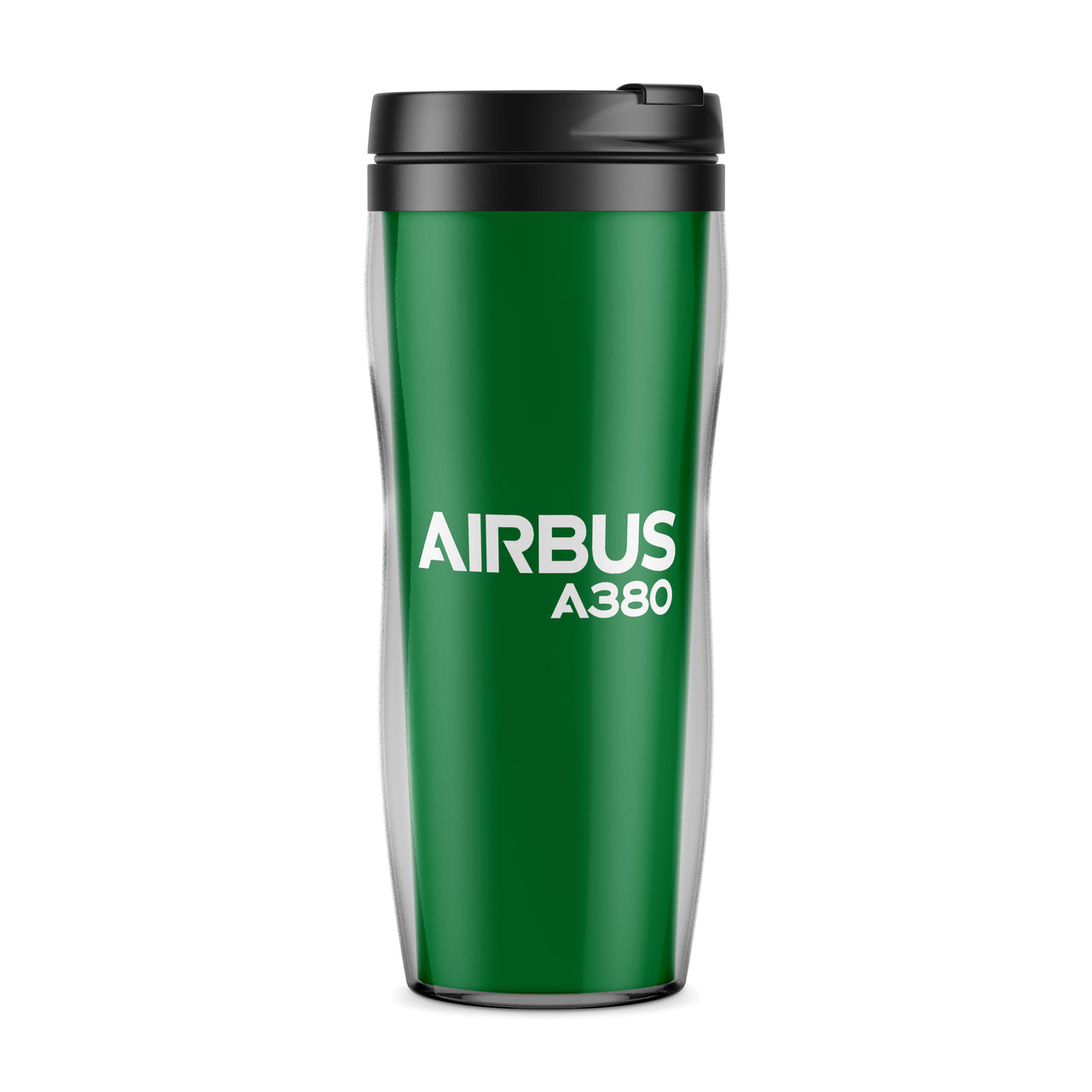 Airbus A380 & Text Designed Travel Mugs