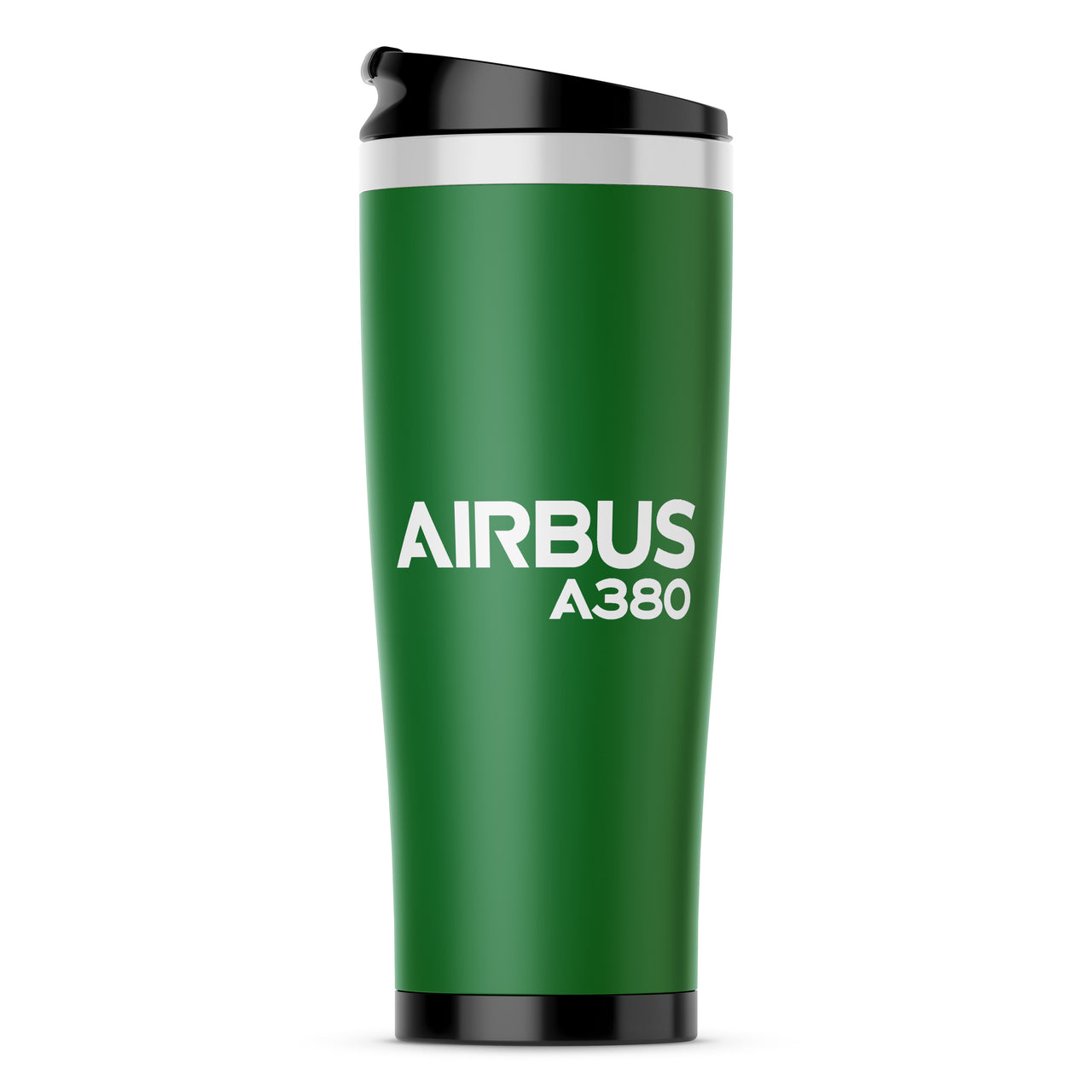 Airbus A380 & Text Designed Stainless Steel Travel Mugs
