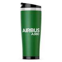 Thumbnail for Airbus A380 & Text Designed Travel Mugs