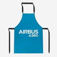 Thumbnail for Airbus A380 & Text Designed Kitchen Aprons